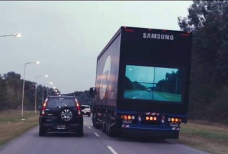Samsung propune o nouă tehnologie ce ajută la depăşirea camioanelor sale: Samsung Safety Truck (Video)