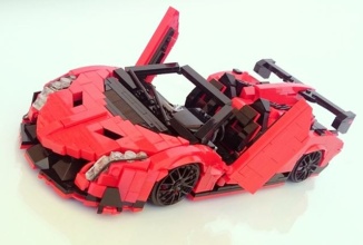 Lamborghini Veneno apare în sfârşit într-o versiune pe care ne-o permitem cu toţii: cea LEGO