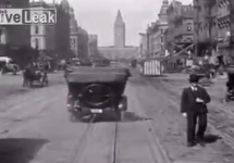 Cum se circula cu 105 ani în urmă în San Francisco: haos total, dar şi mult… stil (Video)