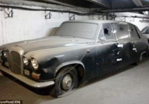 Maşina Ducelui de Edinburgh, un automobil Daimler clasic de mare valoare găsit sub Hotelul Intercontinental din Bucureşti