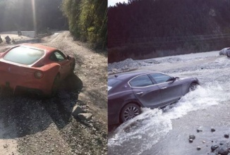 Modele Ferrari şi Maserati sunt trecute prin “focurile” offroad-ului în China (Video)