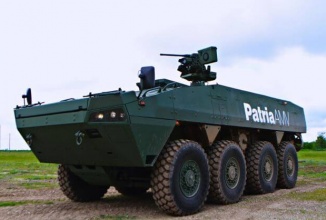 Patria AMV este un vehicul blindat de transport ce ar putea fi fabricat în România, sub tutelaj finlandez