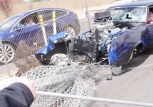 Cum să nu pleci acasă după o cursă-liniuţă : fix în gard cu maşina tunată! (Video)