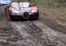 Viralul zilei: cum se descurcă un Lamborghini offroad, la bătaie cu un Bugatti şi LaFerrari (Video)